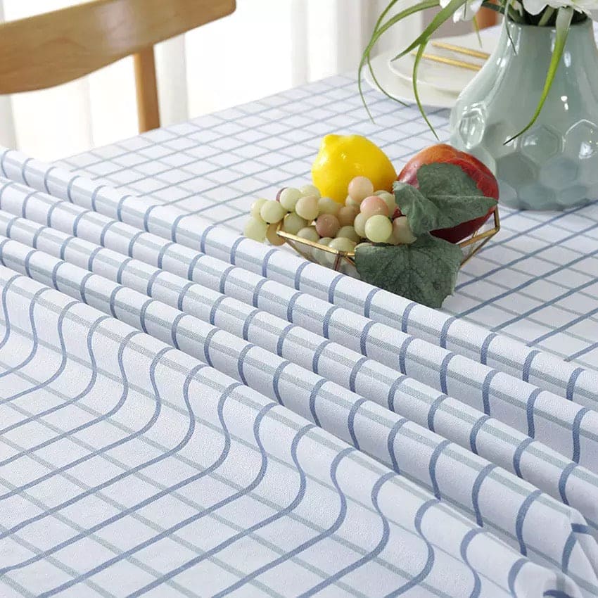 Woven Table Cloth, Waterproof Oilproof Dining Table Cloth, Kitchen Decorative Rectangular Coffee Cuisine Party Table Cover, Simple Square Pattern Table Cloth, Classic Plaid Rectangle Table Cloth For Dinning, Dinner, Party Woven Table Cloth, Waterproof Oilproof Dining Table Cloth, Kitchen Decorative Rectangular Coffee Cuisine Party Table Cover, Simple Square Pattern Table Cloth, Classic Plaid Rectangle Table Cloth For Dinning, Dinner, Party